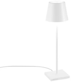 Επιτραπέζιο Φωτιστικό LED Poldina H38 Φ10 Zafferano-LD0345B3-Λευκό LD0345B3