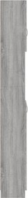 vidaXL Ντουλάπι Μπάνιου Γκρι Sonoma 32x25,5x190 εκ. Επεξεργασμένο Ξύλο