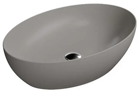 GSI Pura Tortora 8842-440 Πορσελάνινος Νιπτήρας Μπάνιου Επιτραπέζιος Διπλής Επισμάλτωσης Dualglaze 60x42 cm