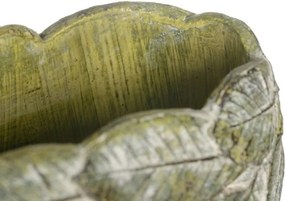 Τσιμεντένιο Κασπώ Αντικέ Leaves 25x13x12εκ