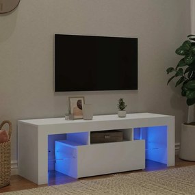 vidaXL Έπιπλο Τηλεόρασης με LED Λευκό 120x30x40 εκ.