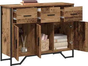 vidaXL Πλαϊνό γραφείο Παλιό ξύλο 97 x 32,5 x 74,5 εκ.