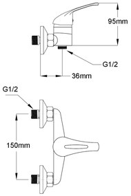 vidaXL Μπαταρία Μπάνιου Αναμεικτική Χρωμέ