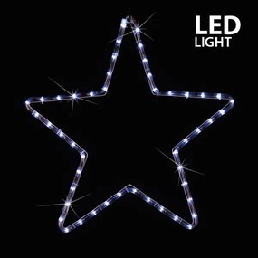 Eurolamp Αστέρι 2m Φωτοσωλήνας LED Ψυχρό Λευκό IP44 56x56cm 600-20100