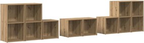 vidaXL ΣΕΤ ΒΑΘΜΟΛΟΓΗΣΗΣ ΤΗΛΕΟΡΑΣΗΣ 8 pcs Artisan Oak