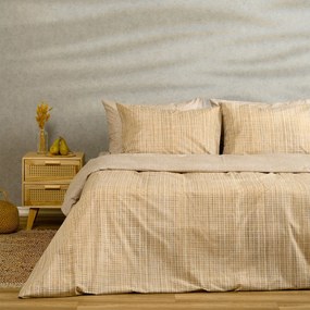 Παπλωματοθήκη Υπέρδιπλη (225x245) 2 Όψεων Melinen Casual Line Mateo Beige