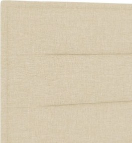 vidaXL Κεφαλάρι με κεφαλάρι Κρεμ 160 cm Τεχνητό Δέρμα