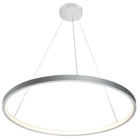 Φωτιστικό Οροφής Κρεμαστό 01377-04 D60cm 23W LED 3000K 1850Lm Silver Luma