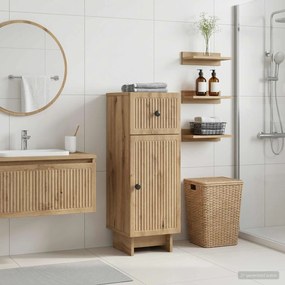 vidaXL Ντουλάπι Αποθήκευσης Μπάνιου EDE Artisan Δρυς 30 x 31 x 80 εκ.