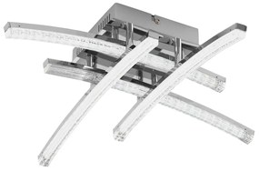 Φωτιστικό Οροφής Led Pertini 96093 Clear Eglo Aluminium, Polypropylene