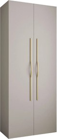 Ντουλάπα Como II 100 Δίφυλλη-Cashmere - Χρυσό