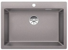 Blanco Pleon 8 Alu Metallic SILGRANIT™ PuraDur™ Γρανιτένιος Νεροχύτης Ένθετος με 1 Γούρνα 70x51cm
