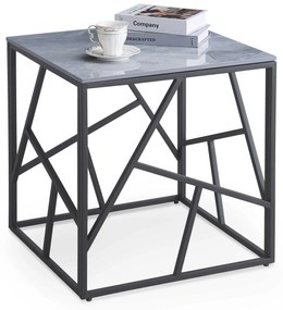 UNIVERSE 2 KWADRAT, coffee table, gray marble / black DIOMMI V-CH-UNIVERSE_2_KWADRAT-LAW