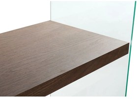 Ράφια DKD Home Decor Σκούρο καφέ Κρυστάλλινο Kαρυδιά Ξύλο MDF 80 x 40 x 150 cm (1)