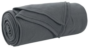 vidaXL Κουβέρτα Σκούρο Γκρι 200 x 150 cm Μαλλί