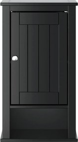 vidaXL Ντουλάπι Μπάνιου Επιτοίχιο BERG Μαύρο 40x27x71,5 εκ Μασίφ Πεύκο