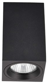 Φωτιστικό Οροφής - Σποτ Black 70x70x115mm VK/03057/B VKLed Aluminium