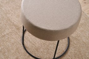 Πουφ Σκαμπό Μπεζ DIDIM 40x40x40