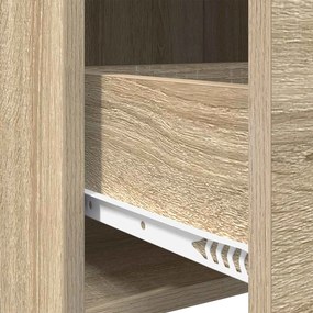 vidaXL Πλαϊνό γραφείο Sonoma Δρυς 40 x 36 x 80 εκ Επεξεργασμένο Ξύλο