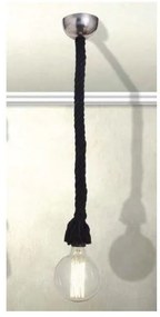 Φωτιστικό κρεμαστό CORDS υφασμάτινο πάχους 27 χιλ Homelighting-77-2310-Μαύρο 77-2310