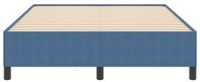 vidaXL Σκελετός Κρεβατιού Μπλε 140 x 190 cm Βελούδο