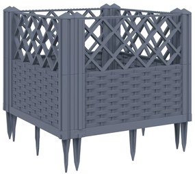 ΖΑΡΝΤΙΝΙΕΡΑ ΜΕ ΠΑΣΣΑΛΟΥΣ ΓΚΡΙ 43,5X43,5X43,5 ΕΚ. ΠΟΛΥΠΡΟΠΥΛΕΝΙΟ 368009