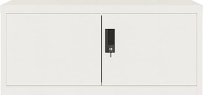 vidaXL Αρχειοθήκη Λευκή 90 x 40 x 180 εκ. Ατσάλινη
