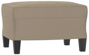 vidaXL Καναπές Τριθέσιος Taupe 180 εκ. από Μικροΐνες με Υποπόδιο