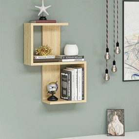 Ραφιέρα τοίχου Octa Megapap χρώμα sapphire oak 45x16,4x60εκ.