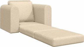 vidaXL Κρεβάτι καναπές Κρεμ 98 x 71 x 83 εκ. ύφασμα