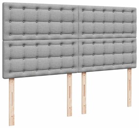 ΚΡΕΒΑΤΙ BOXSPRING ΜΕ ΣΤΡΩΜΑ ΑΝΟΙΧΤΟ ΓΚΡΙ 180X200 ΕΚ. ΥΦΑΣΜΑΤΙΝΟ 3292149