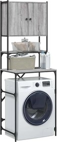 vidaXL Ντουλάπι Πλυντηρίου Γκρι Sonoma 68x48,5x194 εκ.