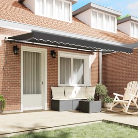 vidaXL Σκηνίτσα Αναδιπλούμενη Ανθρακί 400 x 200 cm ύφασμα