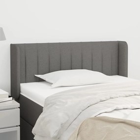 vidaXL Κεφαλάρι με Πτερύγια Σκούρο Γκρι 83x16x78/88 εκ. Υφασμάτινο