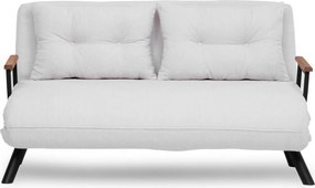 Διθέσιος Καναπές Κρεβάτι Λευκό SANDO 78x133x78