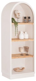 ΡΑΦΙΕΡΑ ΣΕΙΡΑ SANTORINI HM18044 MDF ΥΠΟΛΕΥΚΟ-ΡΑΦΙΑ ΞΥΛΟ ΕΛΑΤΟΥ ΦΥΣΙΚΟ 80x38x188,5Υεκ. (1 Τεμμάχια)