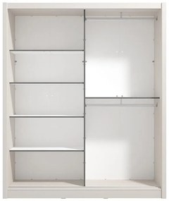 Ντουλάπα με Καθρέφτη Albi 180 Cashmere 180x60x216 εκ. 180x60x216 εκ.
