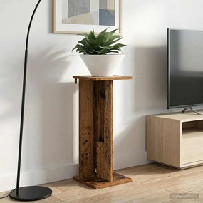 vidaXL Βάση φυτών 2 pcs Παλιό ξύλο 25 x 25,5 x 60,5 εκ.