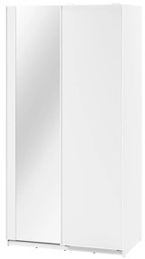 Ντουλάπα Fresno 132, Άσπρο, 235x120x71cm, 191 kg, Πόρτες ντουλάπας: Ολίσθηση | Epipla1.gr