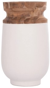 ΔΙΑΚΟΣΜΗΤΙΚΟ ΒΑΖΟ ΔΑΠΕΔΟΥ LINTER HM4662.02S FIBER CEMENT ΛΕΥΚΟ--ΞΥΛΟ ΤΕΑΚ Φ34x60Υεκ.