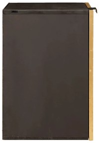 vidaXL Ντουλάπι Μπάνιου με ράφι Μαύρο και Χρυσό 38 x 33 x 48 εκ