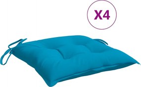 vidaXL Μαξιλάρια Παλέτας 4 τεμ. Αν. Μπλε 50 x 50 x 7 εκ. Υφασμάτινα
