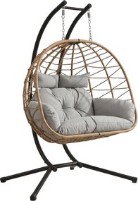 Κρεμαστή πολυθρόνα Fold Plus-Φυσικό