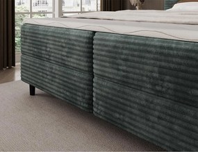 Επενδυμένο κρεβάτι Ciroko-Πράσινο-180 x 200