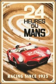 Μεταλλική πινακίδα 24h du Mans - Red Car 1963, (20 x 30 cm)