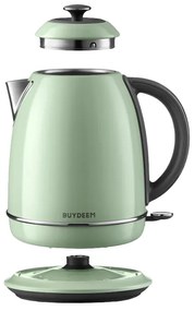 Ηλεκτρικός βραστήρας BUYDEEM K640, 2400W, 1.7 l, προστασία ξηρού βρασμού, χωρίς BPA, LED, ανοιχτό πράσινο