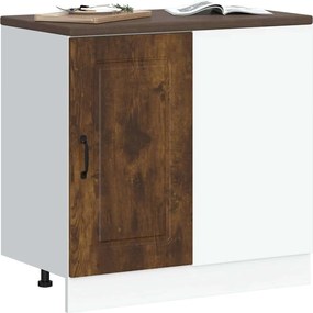 vidaXL ντουλάπι βάσης κουζίνας Kalmar Καπνιστή δρυς Επεξεργασμένο Ξύλο