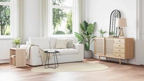 vidaXL Χαλιά χώρου HUARTE Μπεζ 160 x 230 cm Πολυεστέρας