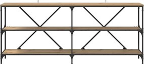 vidaXL Τραπέζι κονσόλας με ράφι Artisan Oak 180 x 30 x 75 εκ