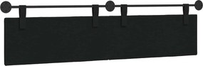 vidaXL Κεφαλάρι κρεβατιού κρεμαστό Μαύρο Ύφασμα